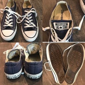 Navy Converse size 6.5